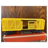Lionel Lines 6427 Caboose and 6656 Stock Cars with Original Boxes