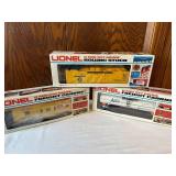 Set of 3 Lionel O and 027 Gauge Model Train Cars in Sealed Boxes