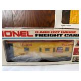 Set of 3 Lionel O and 027 Gauge Model Train Cars in Sealed Boxes