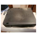 Hitachi VCR with Illuminated Shuttle Remote and 74 VHS Movie Collection