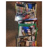 Lot of Train Books, Magazines, VHS Tapes, and Model Train