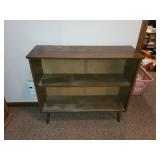 Vintage Display Cabinet with Glass Doors and Shelves