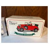 Die-Cast Model Cars: 1955 Chevrolet Convertible with Coin Bank and 1992 Santa