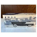 Die-Cast Model Cars: 1955 Chevrolet Convertible with Coin Bank and 1992 Santa