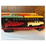 Lionel No. 6414 Automobile Car Carrier with Bright Colored Cars with Original Box