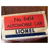 Lionel No. 6414 Automobile Car Carrier with Bright Colored Cars with Original Box