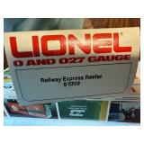 Lionel O and 027 Gauge Train Cars - Burlington Caboose & Railway Express Reefer