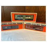 Set of 3 Lionel Electric Model Trains in Original Boxes