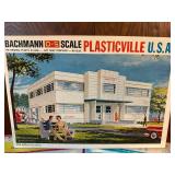 Plasticville U.S.A. O-S Scale Model Kit Set  Hospital, Colonial Mansion, and Union Station