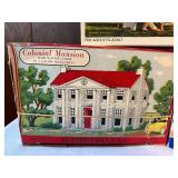 Plasticville U.S.A. O-S Scale Model Kit Set  Hospital, Colonial Mansion, and Union Station