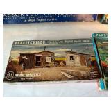 Vintage Plasticville U.S.A. Assorted HO Scale Kits with Original Boxes
