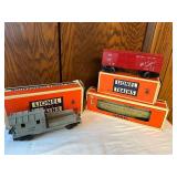 Vintage Lionel Electric Trains Set with Box Car and Wrecking Car