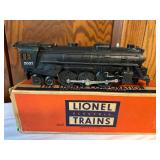 2 Piece Set - Vintage Lionel No. 2037 Steam Locomotive with Smoke Chamber and Model 6026W Tender with Whistle