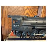 2 Piece Set - Vintage Lionel No. 2037 Steam Locomotive with Smoke Chamber and Model 6026W Tender with Whistle