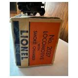 2 Piece Set - Vintage Lionel No. 2037 Steam Locomotive with Smoke Chamber and Model 6026W Tender with Whistle