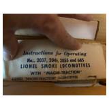 2 Piece Set - Vintage Lionel No. 2037 Steam Locomotive with Smoke Chamber and Model 6026W Tender with Whistle