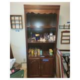 Mahogany Display Cabinet - Contents not inlcuded