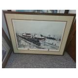 Magic City Pioneers Framed Artwork by Fisher 1986