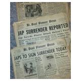 Collection of St. Paul Pioneer Press WWII Historical Newspapers