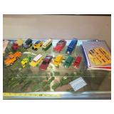 Collection of Vintage Dinky Toy Cars and Reference Books