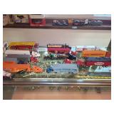 Collection of 18 Die-Cast Model Trucks with Trailers