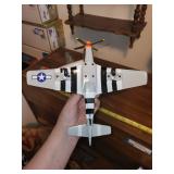 Set of 2 Die-Cast Military Airplane Models - United States Navy & Army Air Force