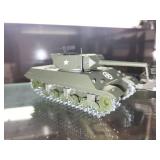 Collection of Military Model Vehicles with Tank, Jeeps, and Scout Car