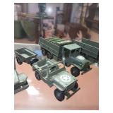 Collection of 6 Diecast Military Vehicles