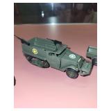 Set of Vintage Dinky Toys Military Vehicles and Army Personnel
