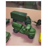 Vintage Dinky Toys Military Vehicles Set with Army Personnel