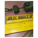 Vintage Dinky Toys Military Vehicles Set with Army Personnel