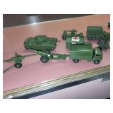 Collection of Vintage Dinky Toys Military Vehicles