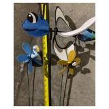 Assortment of Wind Spinner Garden Stakes