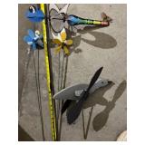 Assortment of Wind Spinner Garden Stakes