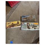 Set of 3 Vintage Military Aircraft Model Kits - Ju 87G-1, Martin B-26, Douglas Boston III
