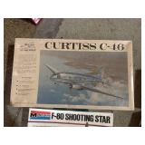 Collection of 4 Unassembled Vintage Airplane Model Kits