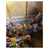 Assortment of Garden Gnomes and Animal Figurines