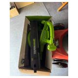 Black & Decker Electric Lawn Mower and Greenworks Electric Blower/Mulcher Set