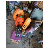 Large Assorted Halloween Decorations with Blow Molds and Light-Up Features