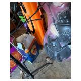Large Assorted Halloween Decorations with Blow Molds and Light-Up Features