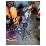 Large Assorted Halloween Decorations with Blow Molds and Light-Up Features
