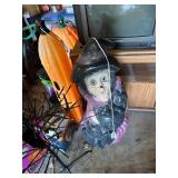 Large Assorted Halloween Decorations with Blow Molds and Light-Up Features