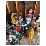 Collection of Festive Wooden Yard Decorations