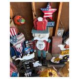 Collection of Festive Wooden Yard Decorations