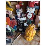 Collection of Festive Wooden Yard Decorations