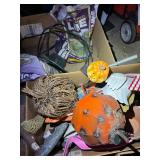 Assorted Garage Sale Items and Invacare Commode Chair