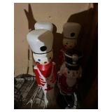 Set of 3 Decorative Holiday Nutcracker Statues
