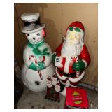 Set of Inflatable and Decorative Christmas Figures