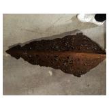 Intricately Carved Wood Wall Shelf