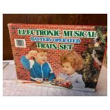 Electronic Musical Battery Operated Train Set with Christmas Melodies